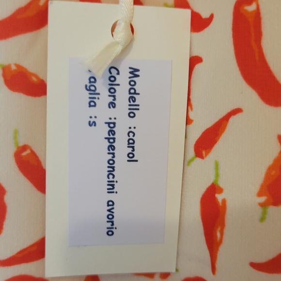 Miss Bee Women's Beach Wear Chili Print Maxi Skirt Size Small - Picture 3 of 8